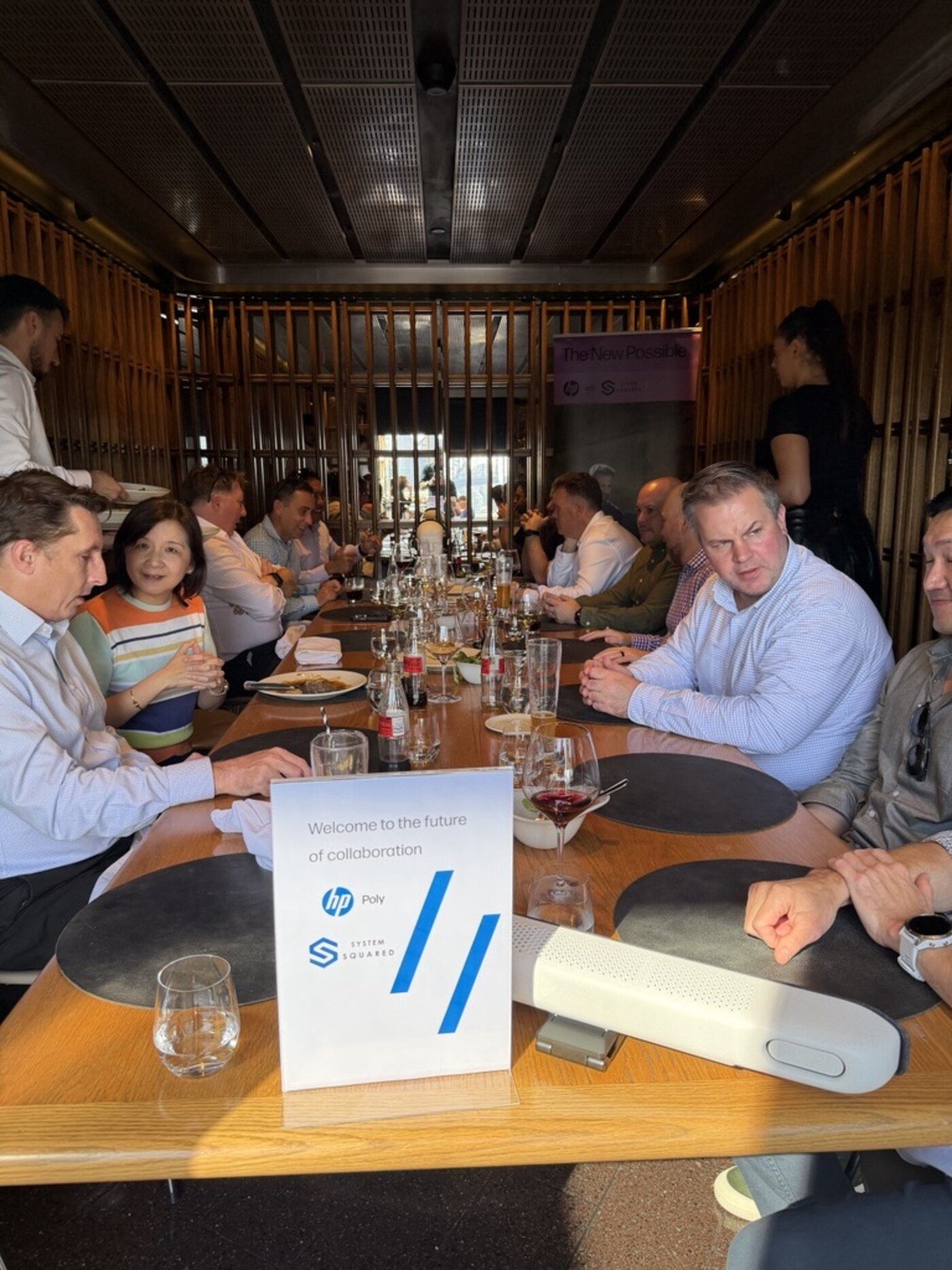 System Squared and HP executive roundtable lunch at Café Sydney with Poly collaboration showcase